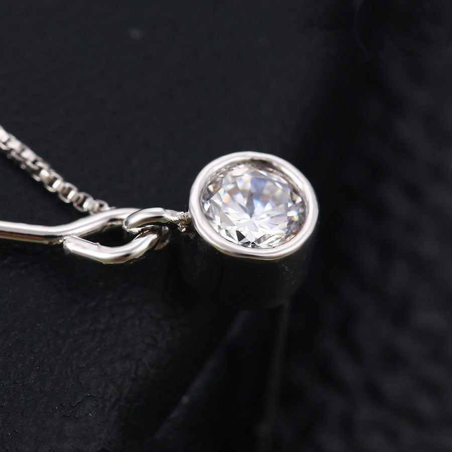 Arete Rodio Plateado Swarovski