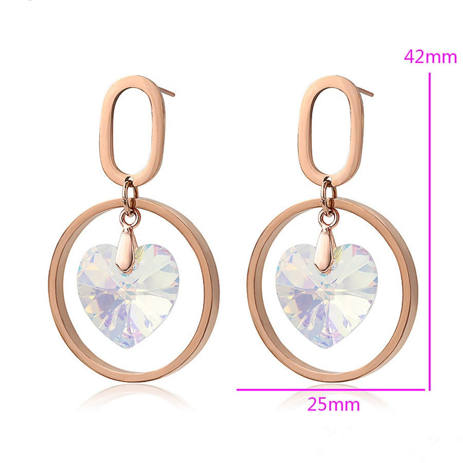 Boucle d'oreille en cristal de Swarovski