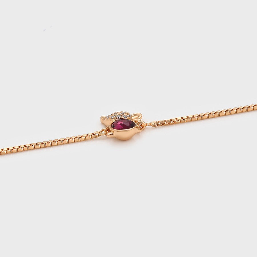 Pulsera Dije Ratón Cristal SW