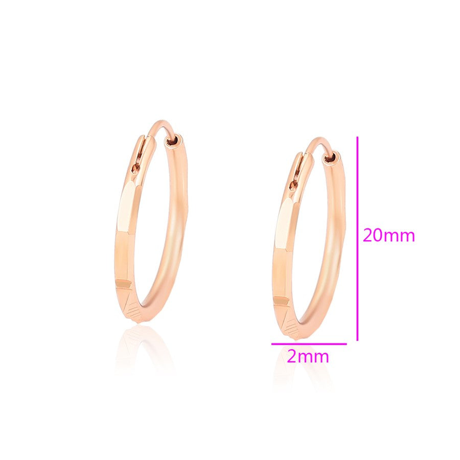 Créole en or laminé rose