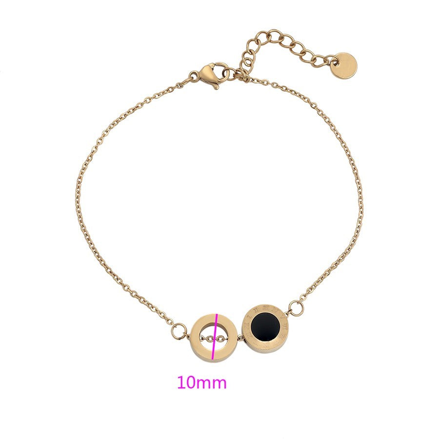 Bracelet en acier doré 14 carats