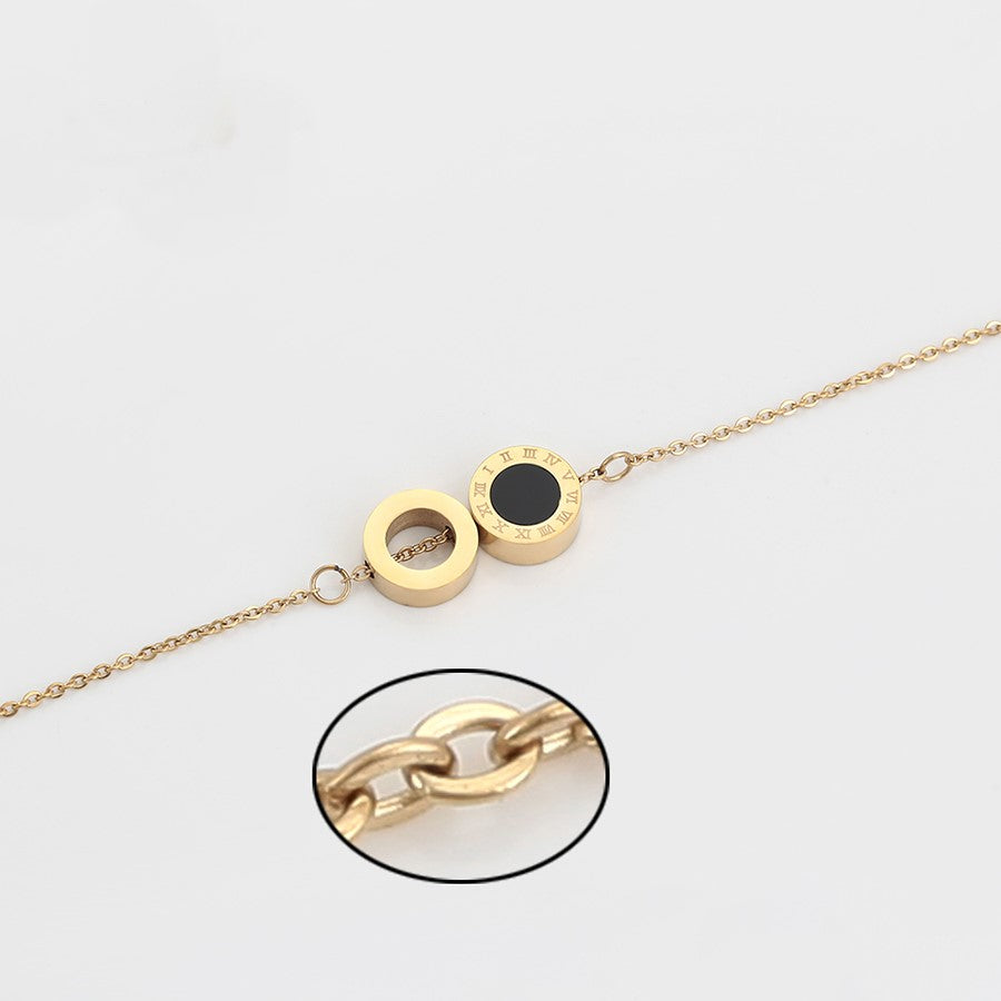 Bracelet en acier doré 14 carats