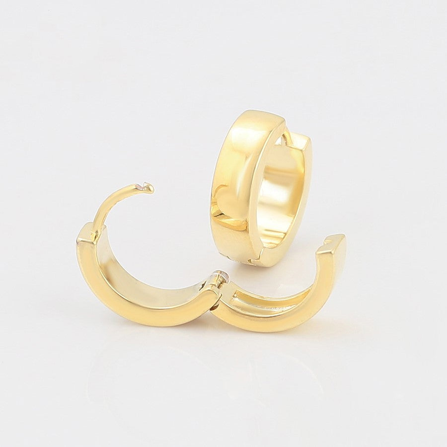 Or laminé Huggie émaillé 14 carats