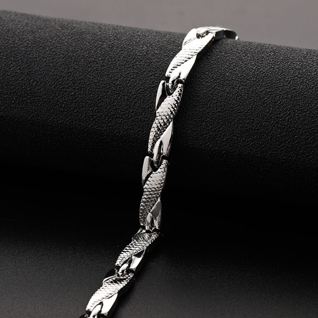 Pulsera Geométrica Acero Inoxidable