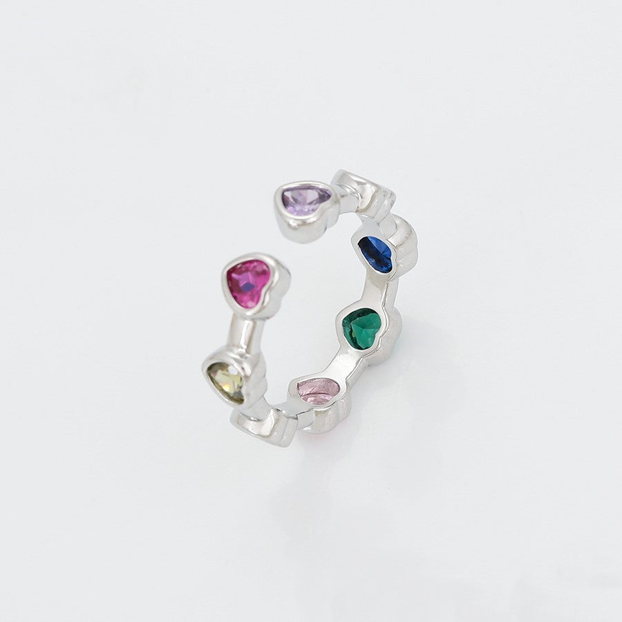 Anillo Zirconias de Colores