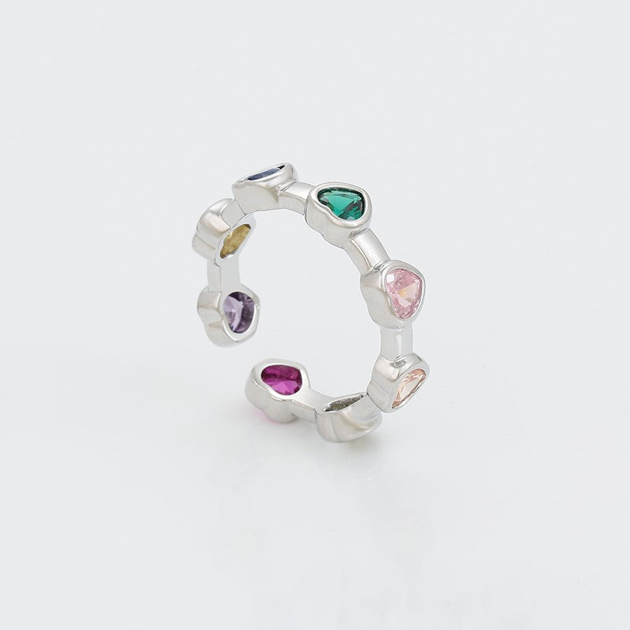 Anillo Zirconias de Colores