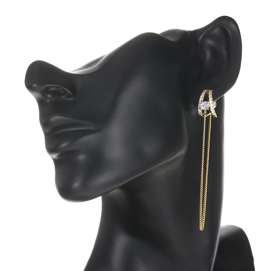 Arete Largo Doble Cadena