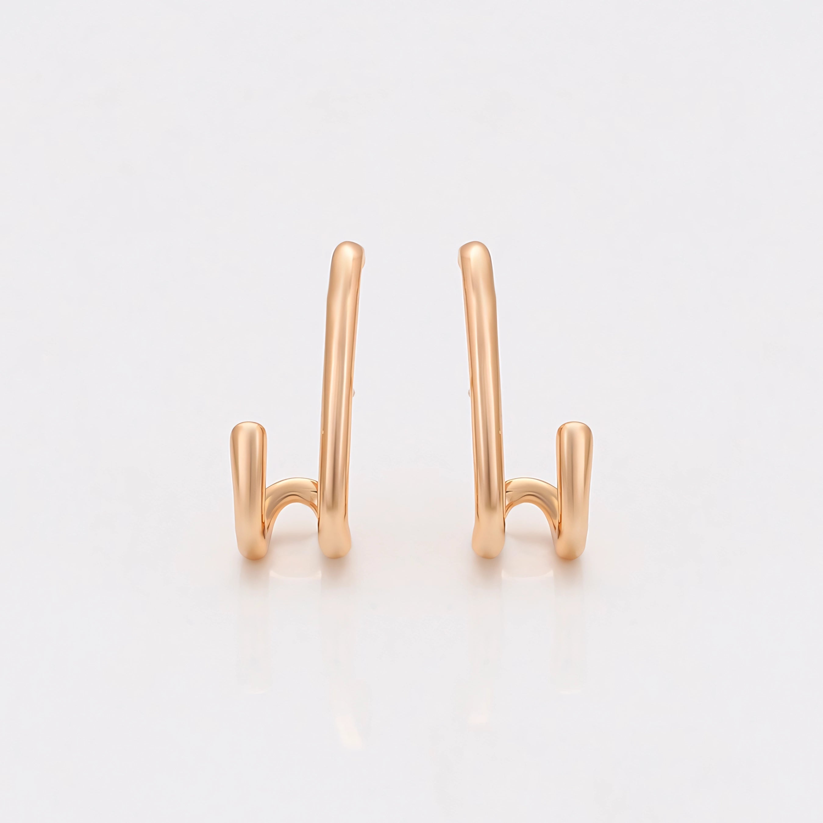 Arete Chapeado en Oro Laminado 18k