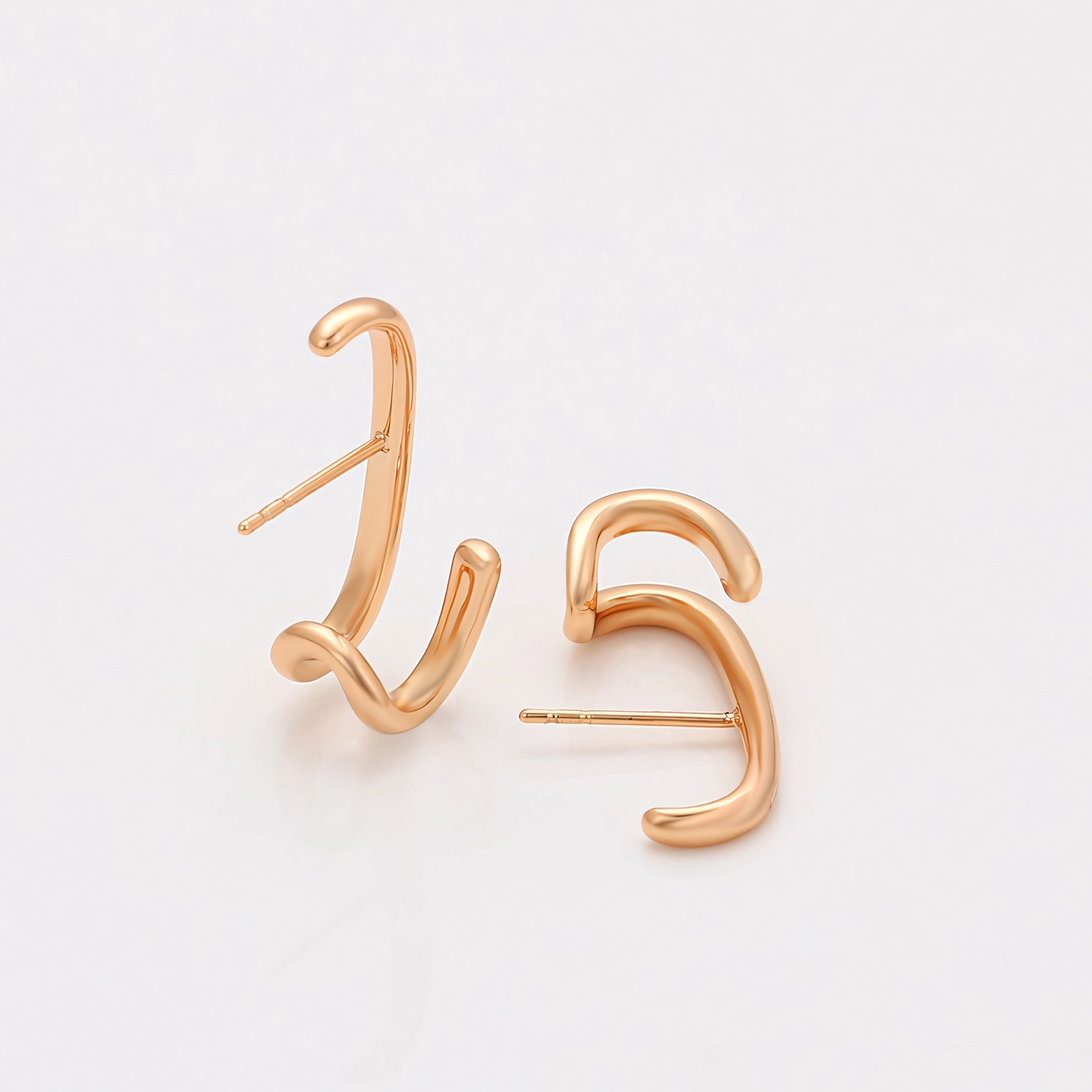 Arete Chapeado en Oro Laminado 18k