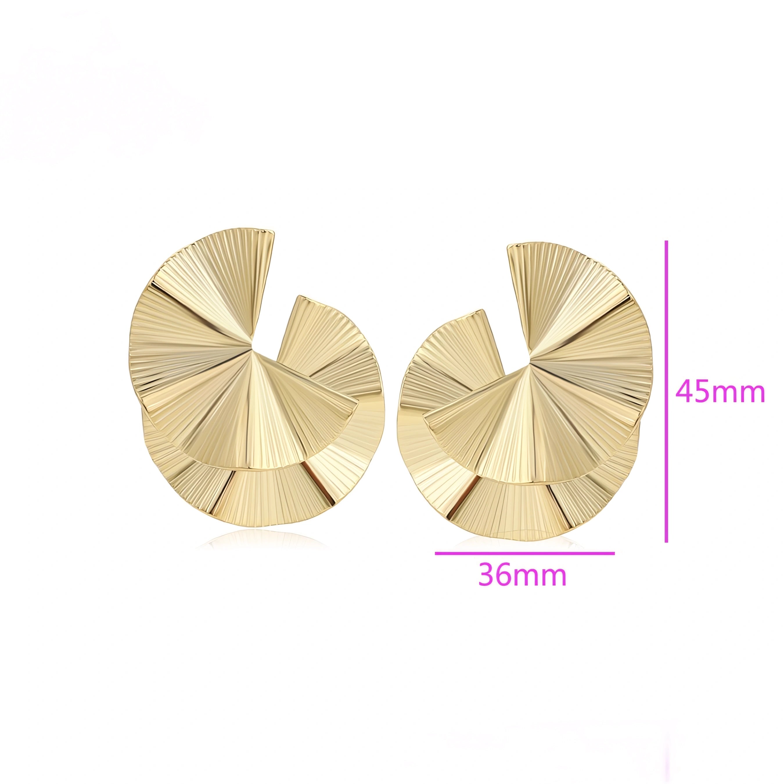 Aretes Simples de Acero Inoxidable 14K