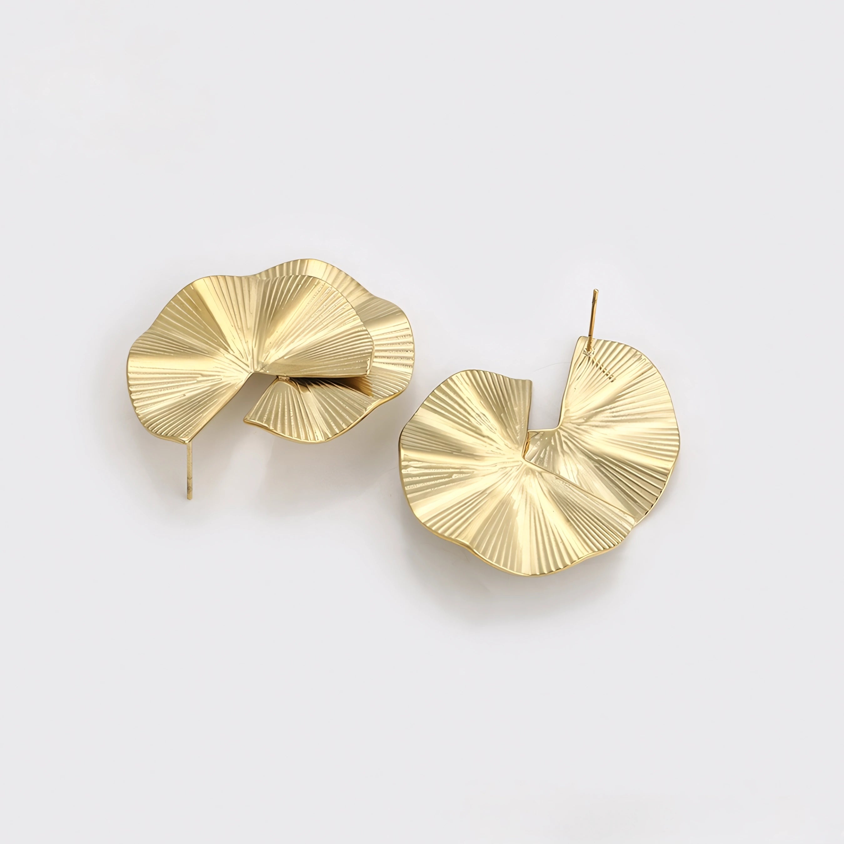 Aretes Simples de Acero Inoxidable 14K