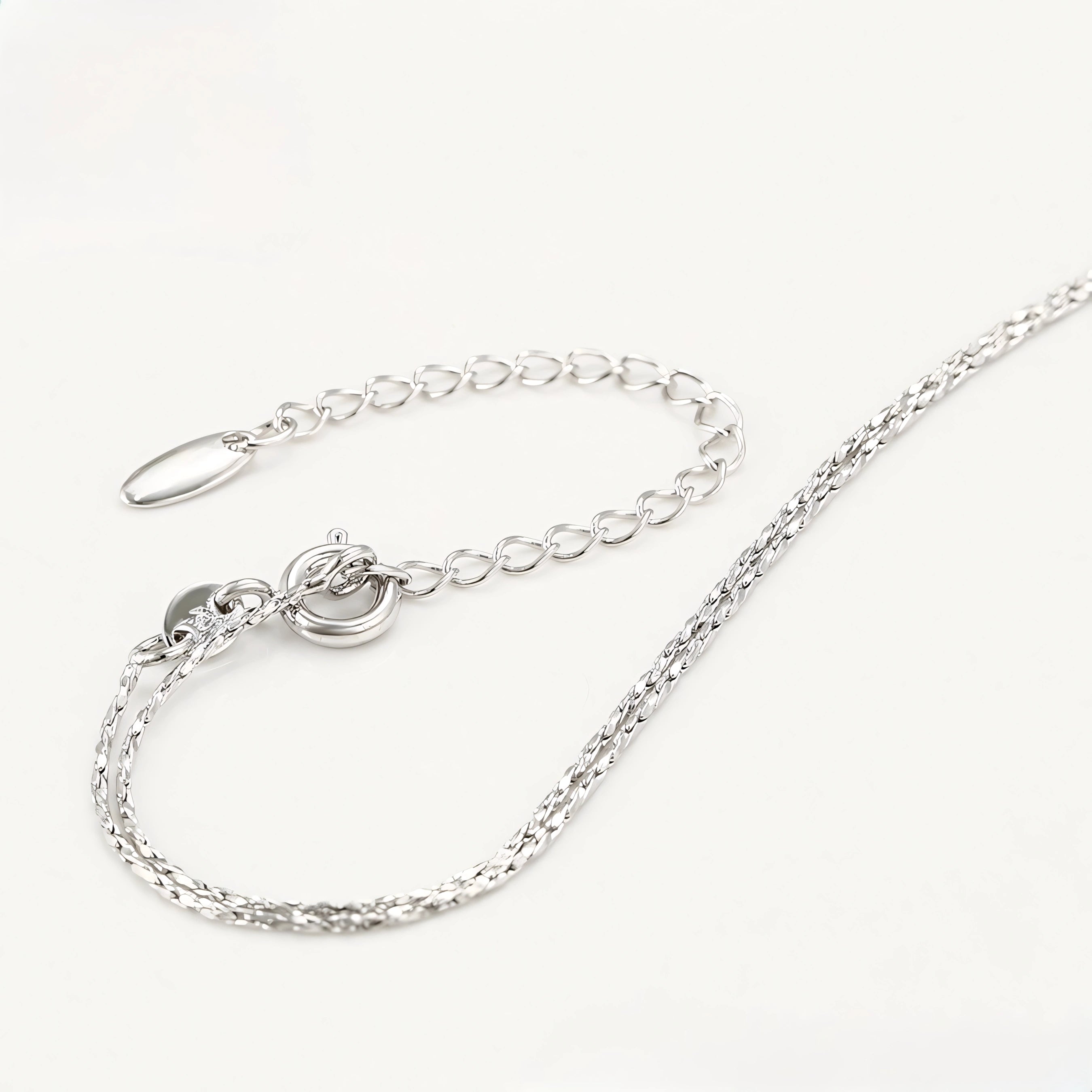 Collar Corazón Con Zirconias Chapado En Platino