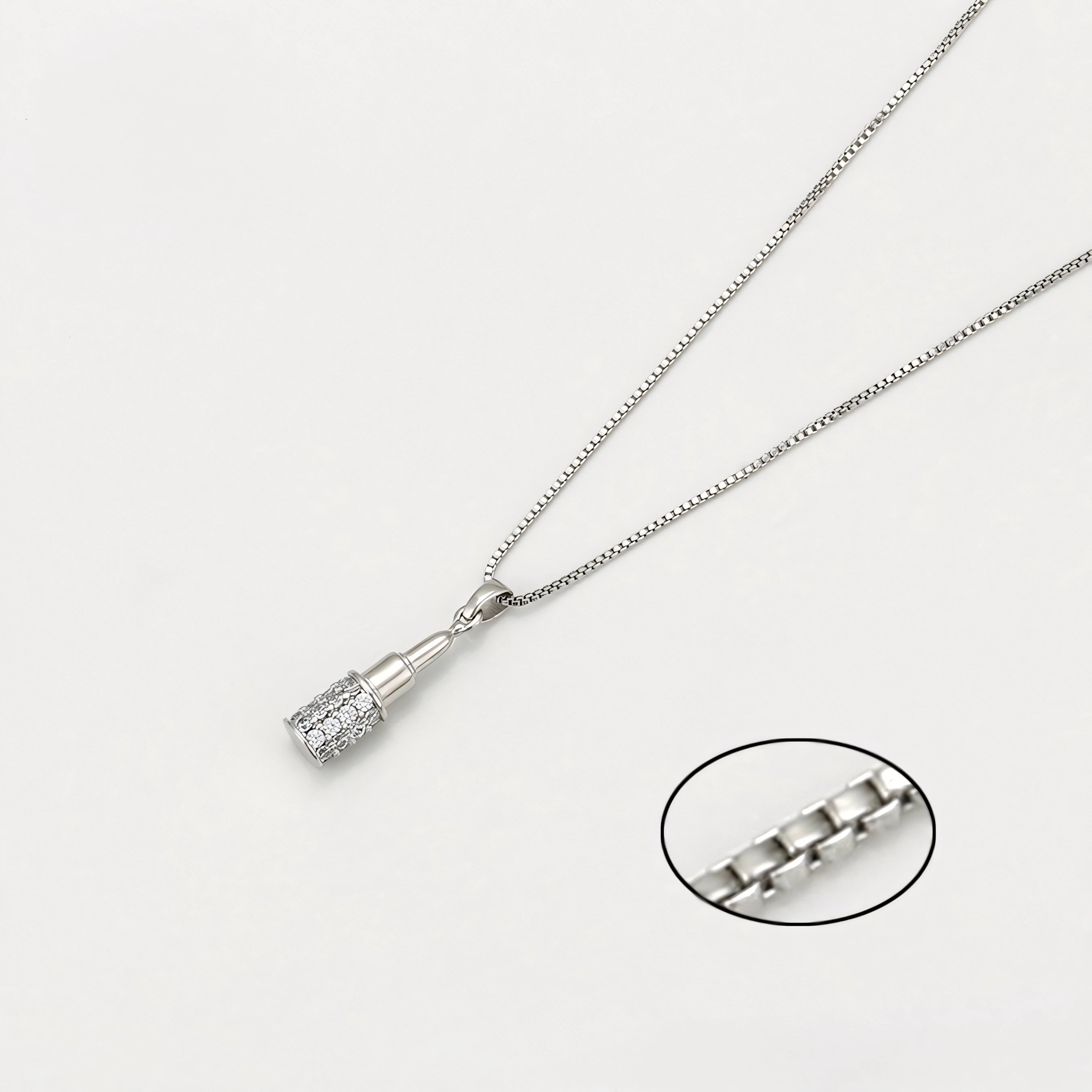 Collar Elegante Con Zirconia Incrustada Chapado En Platino