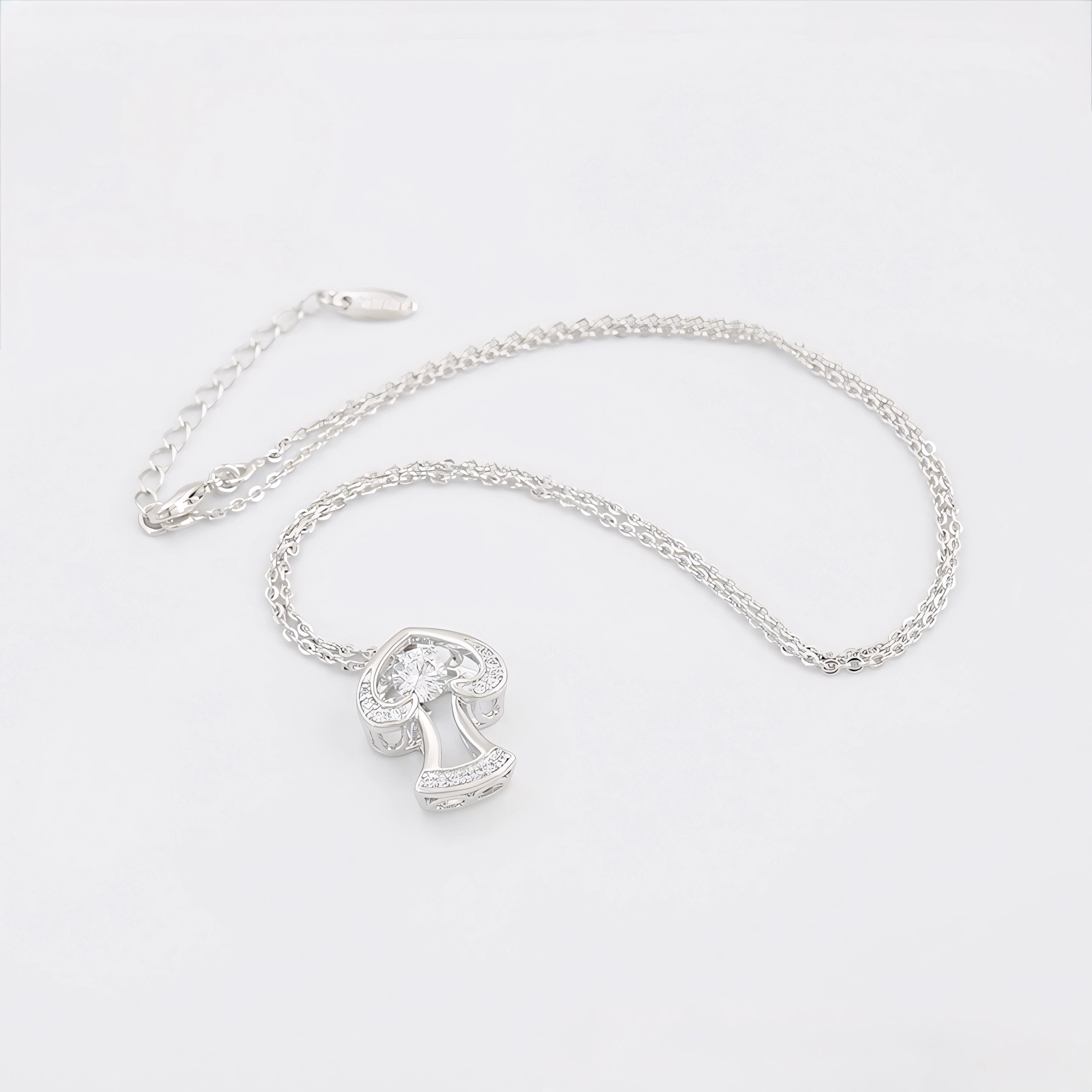 Collar Hongo Chapado En Platino