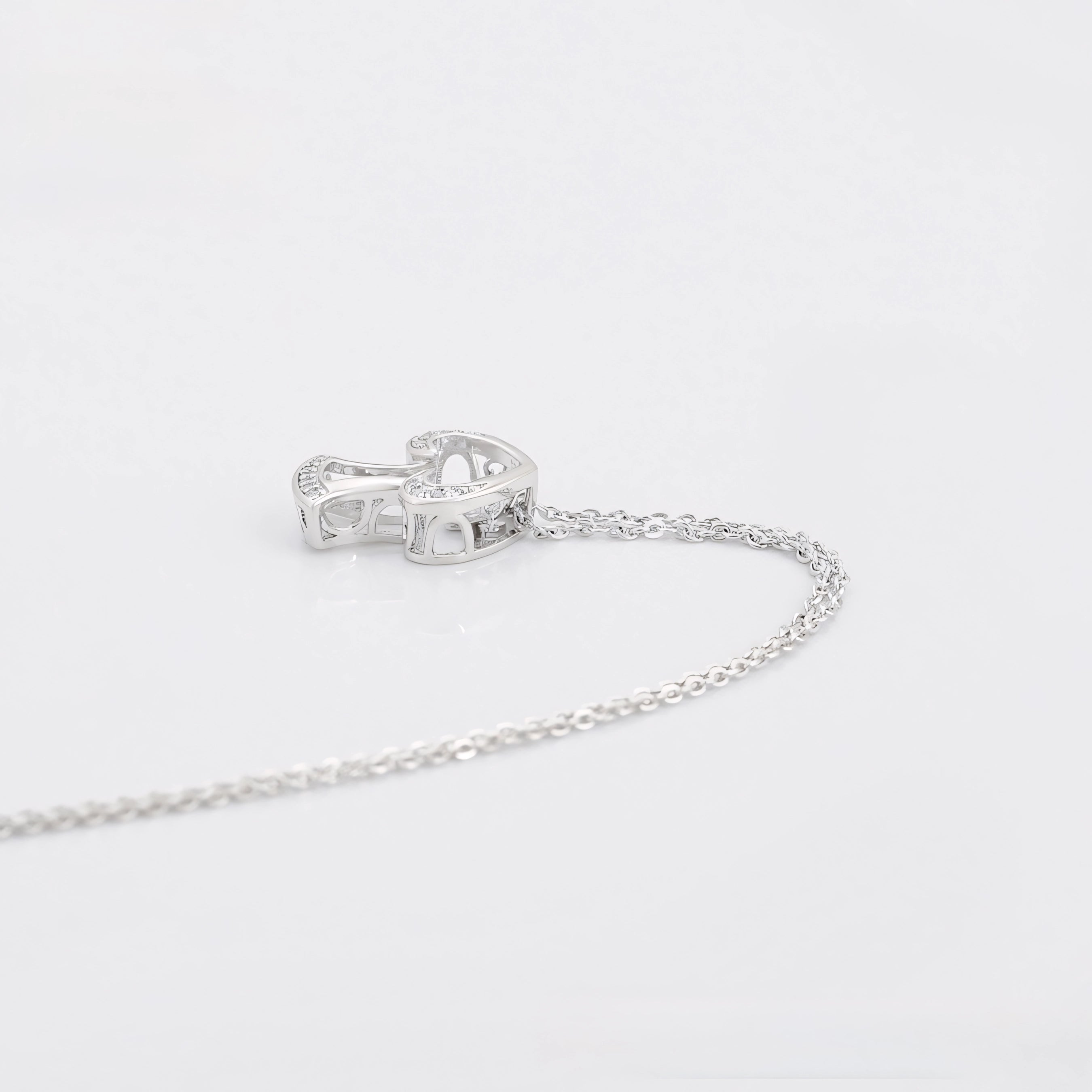 Collar Hongo Chapado En Platino