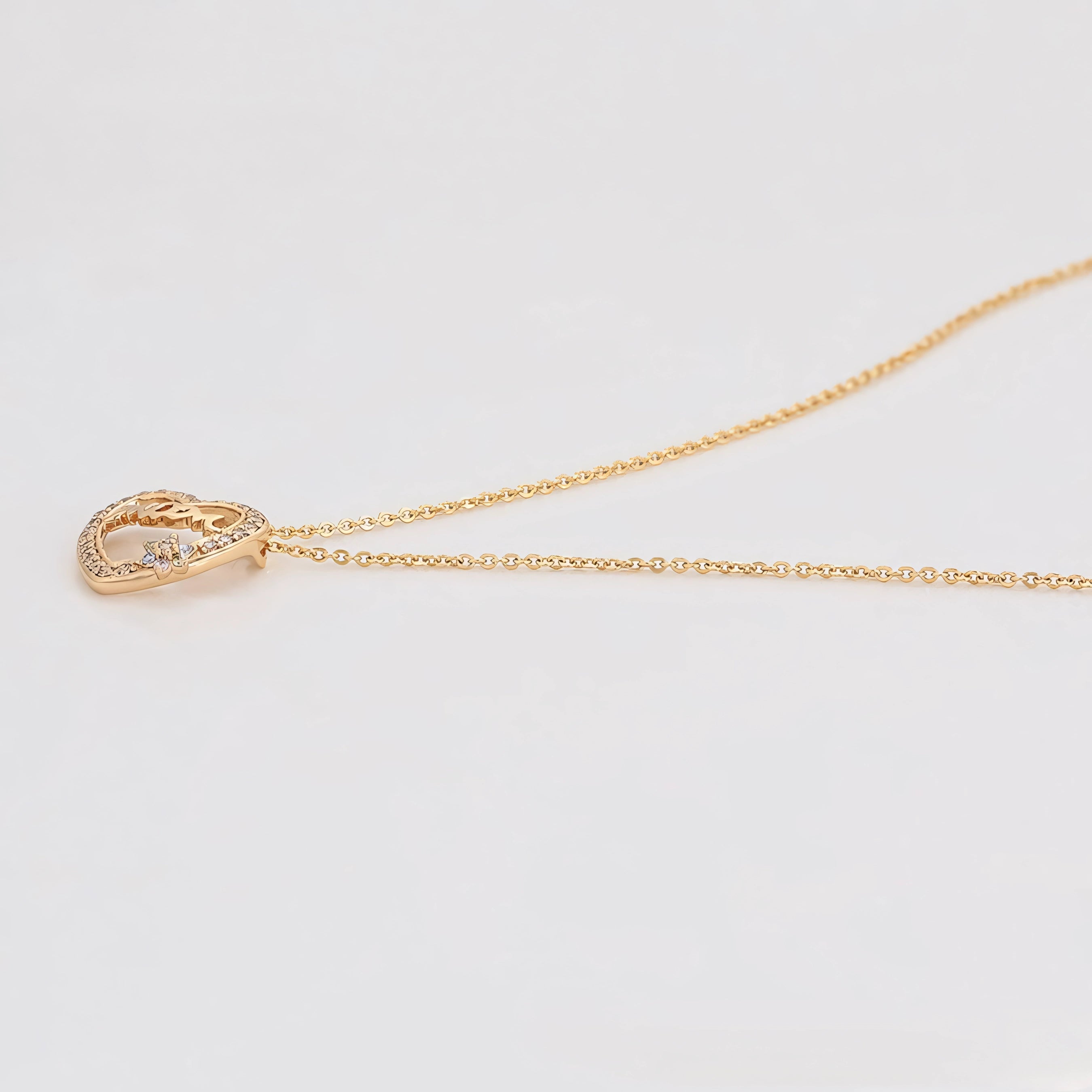 Collar Mamá Oro Laminado 18K Con Zirconias