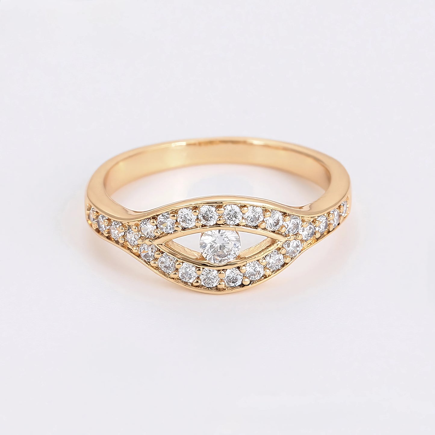 Set de Lujo Anillo Brazalete con Zirconia Incrustada