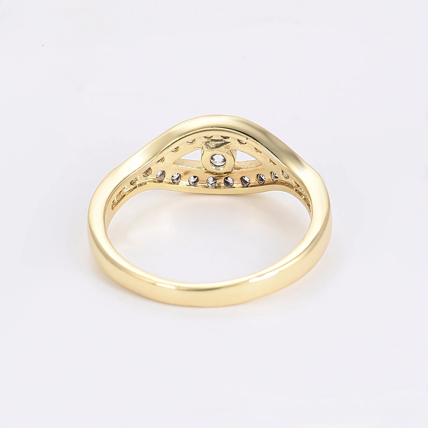 Set de Lujo Anillo Brazalete con Zirconia Incrustada