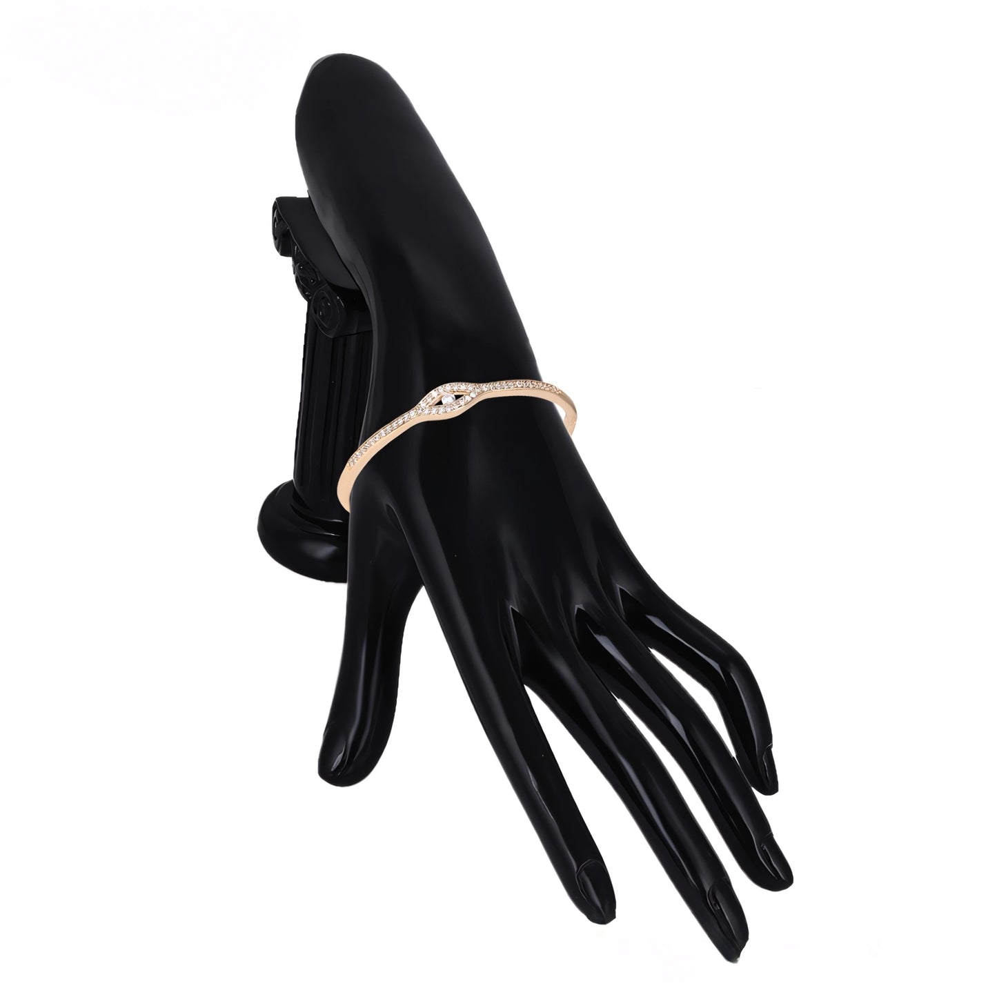 Set de Lujo Anillo Brazalete con Zirconia Incrustada