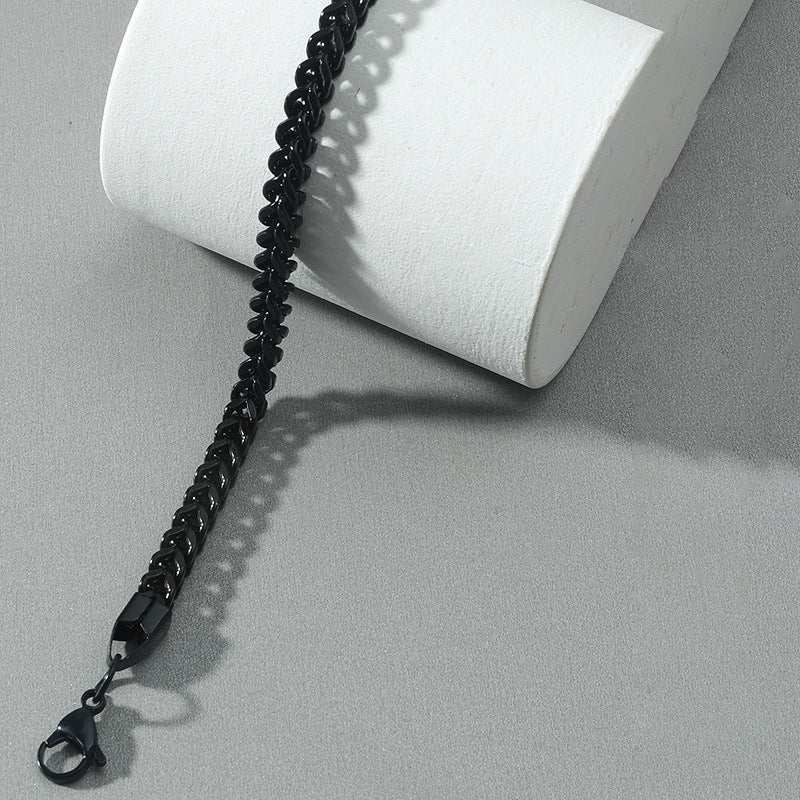 Pulsera Tejido Serpiente Acero Inoxidable