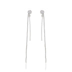 Arete Rodio Plateado Swarovski
