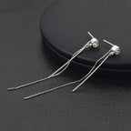 Arete Rodio Plateado Swarovski