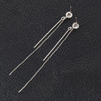 Arete Rodio Plateado Swarovski