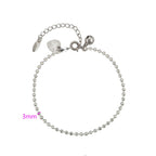 Bracelet Rhodié