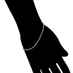 Bracelet Rhodié