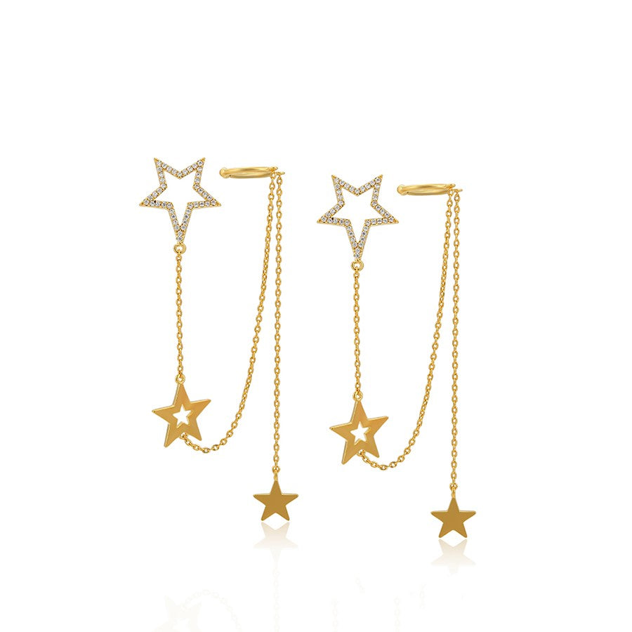 Arete Estrellas Oreja Completa