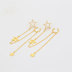 Arete Estrellas Oreja Completa