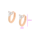 Huggie Gold Laminated 18k
