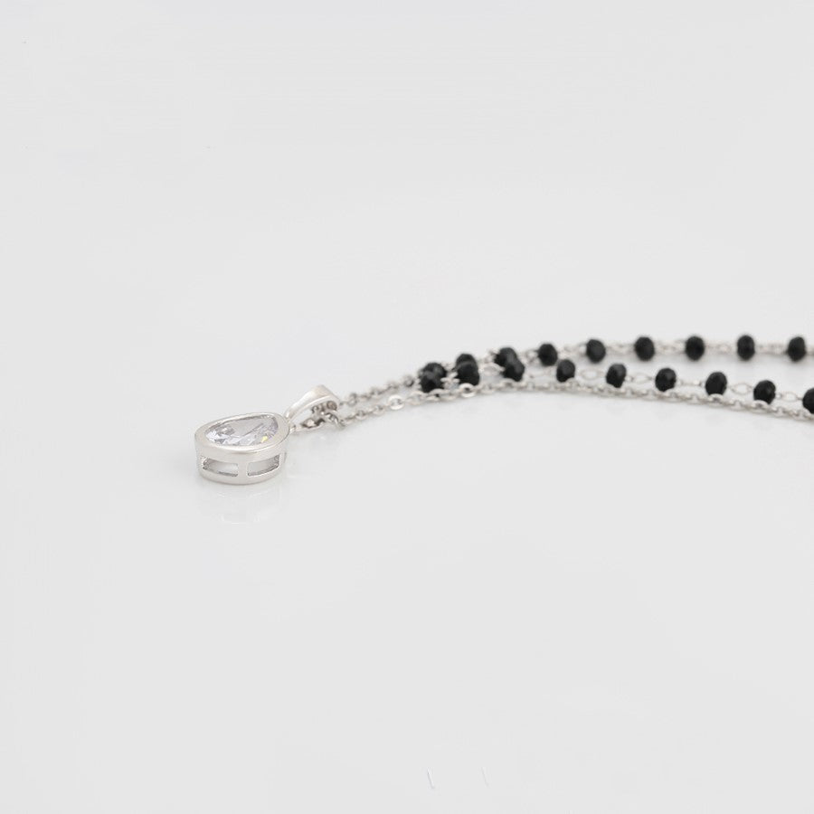 Double Rhodium Choker