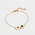 14k Gold Steel Bracelet
