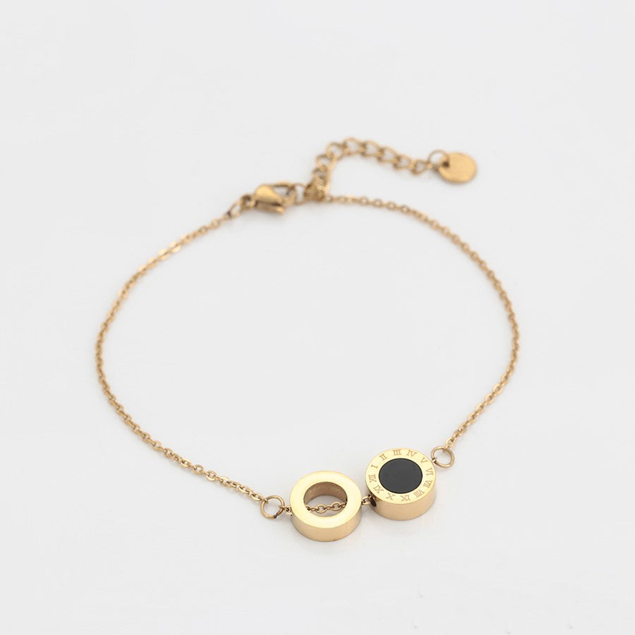 14k Gold Steel Bracelet
