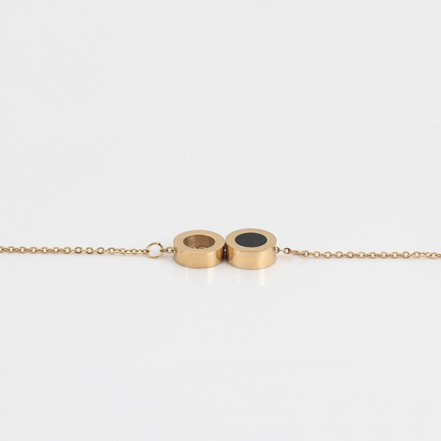 14k Gold Steel Bracelet