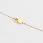14k Gold Steel Bracelet