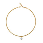 Gargantilla Zirconia Colgante