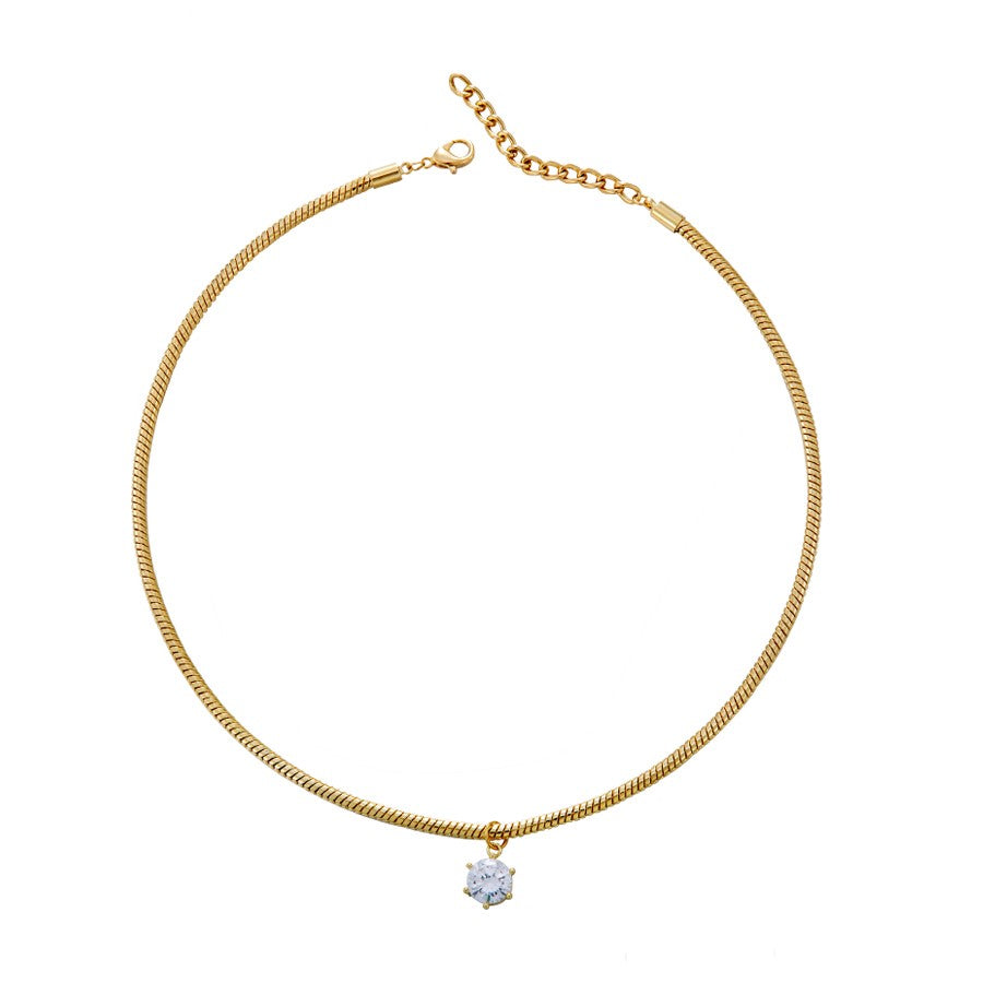 Gargantilla Zirconia Colgante