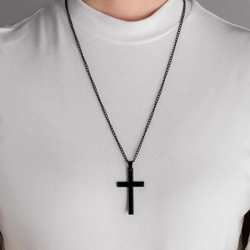Collar Cruz Acero Inoxidable