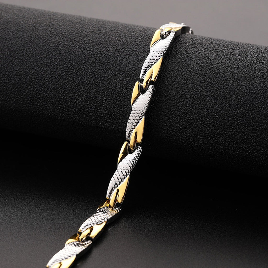 Pulsera Geométrica Acero Inoxidable