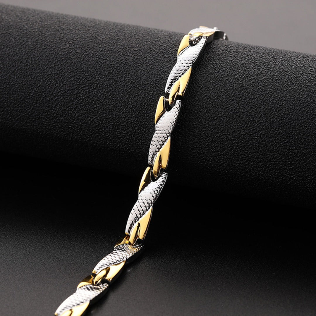 Pulsera Geométrica Acero Inoxidable