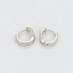 Mini Huggie Con Zirconias Blancas