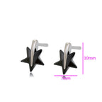 Broquel Estrella de Zirconia Negra