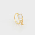 Anillo Cuadro y Cadena