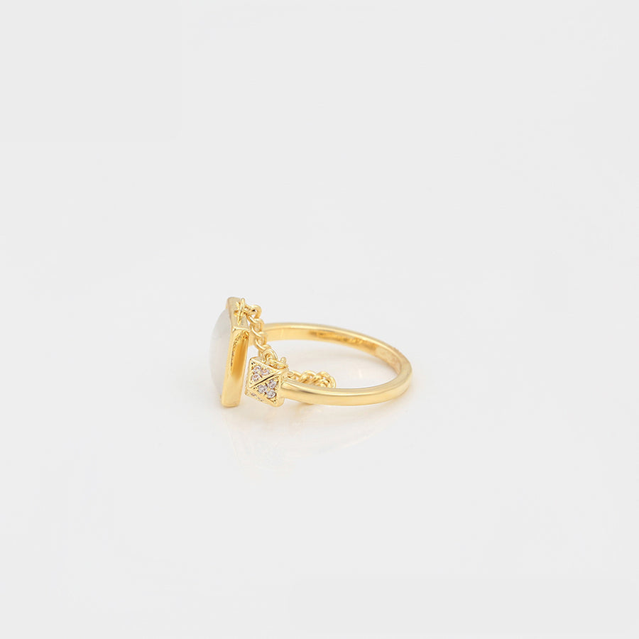 Anillo Cuadro y Cadena