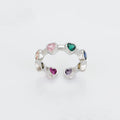 Anillo Zirconias de Colores
