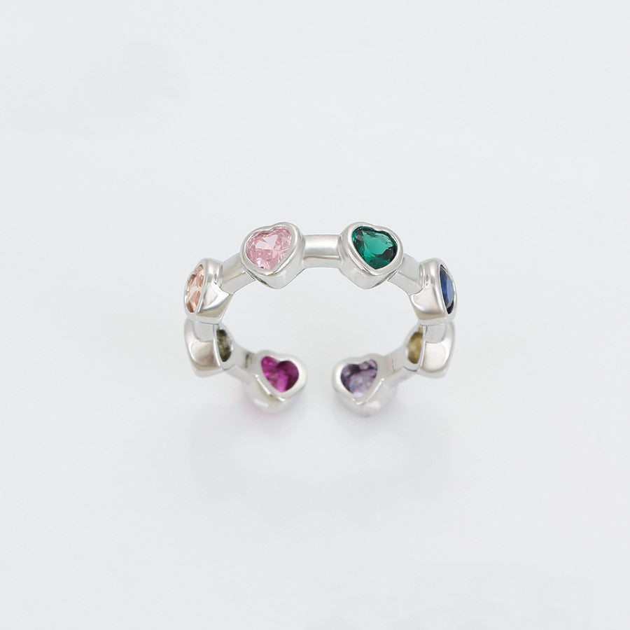 Anillo Zirconias de Colores