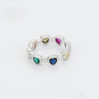 Anillo Zirconias de Colores