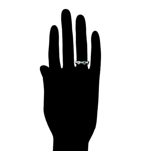 Anillo Zirconias de Colores